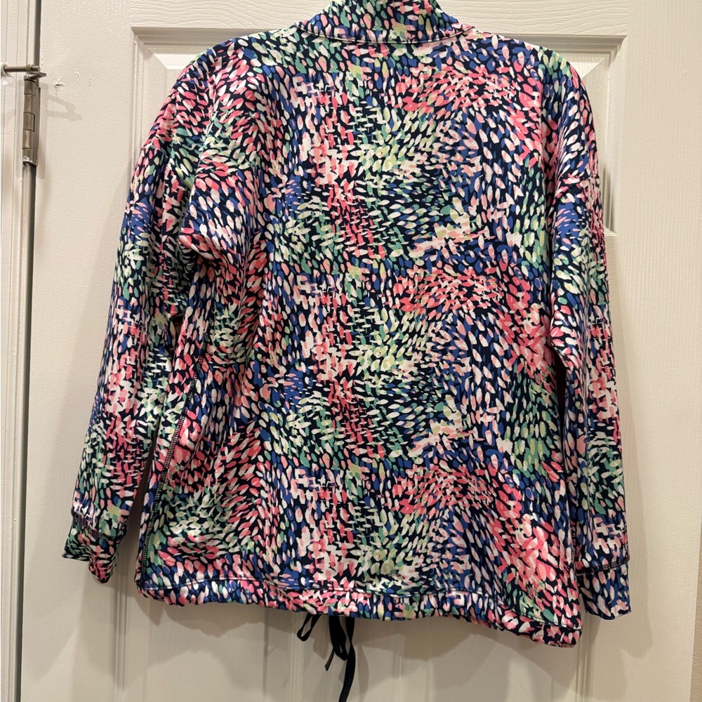 Talbots Multicolor Patterned Half Zip Sweatshirt - image 4